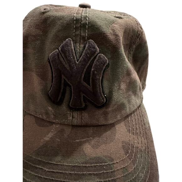 47 Brand New York Camo Yankees Clean Up Hat Baseball Cap - Picture 1 of 5